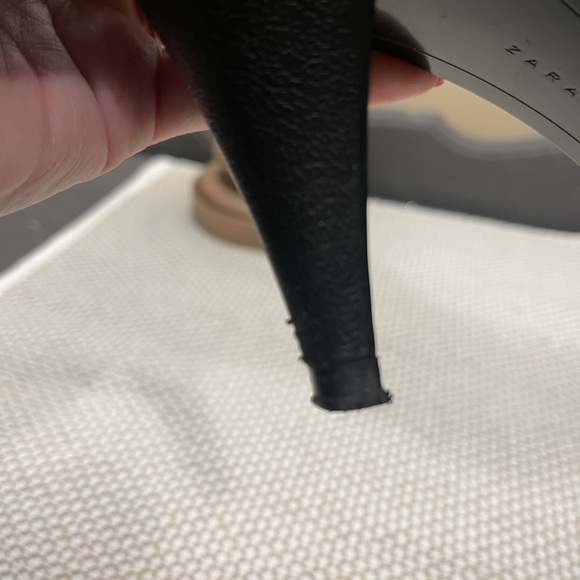 Zara Black Ankle Boots with Silver Accents - Picture 9 of 11